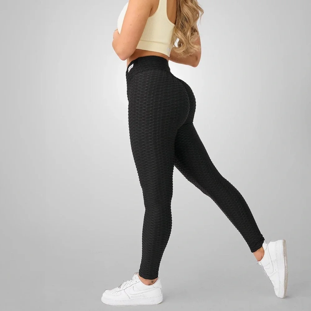 NWT Tik Tok BoomBooty Classics Anti-Cellulite Leggings-Black, Size Medium